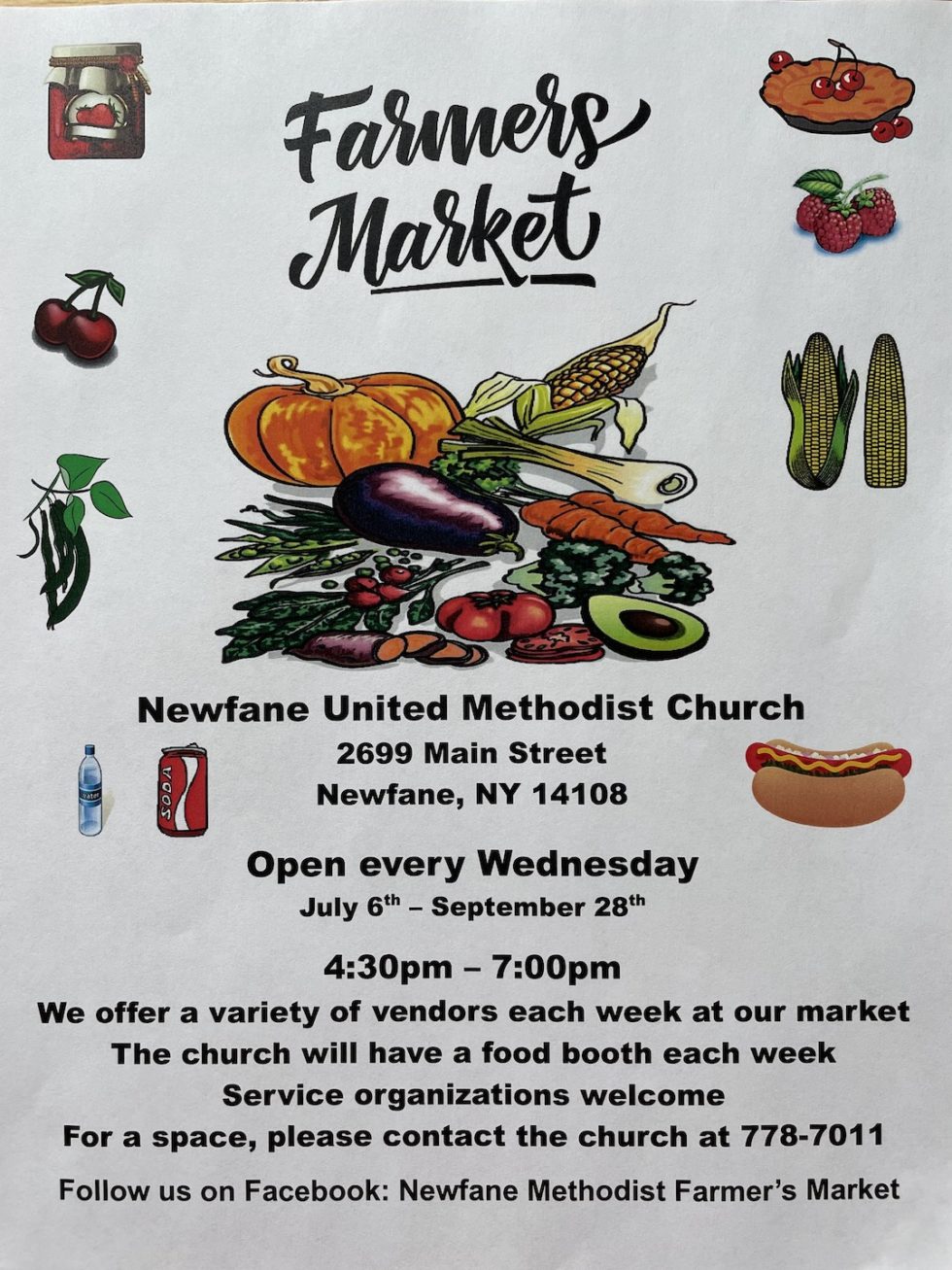 Farmer’s Market 2022 Newfane Methodist
